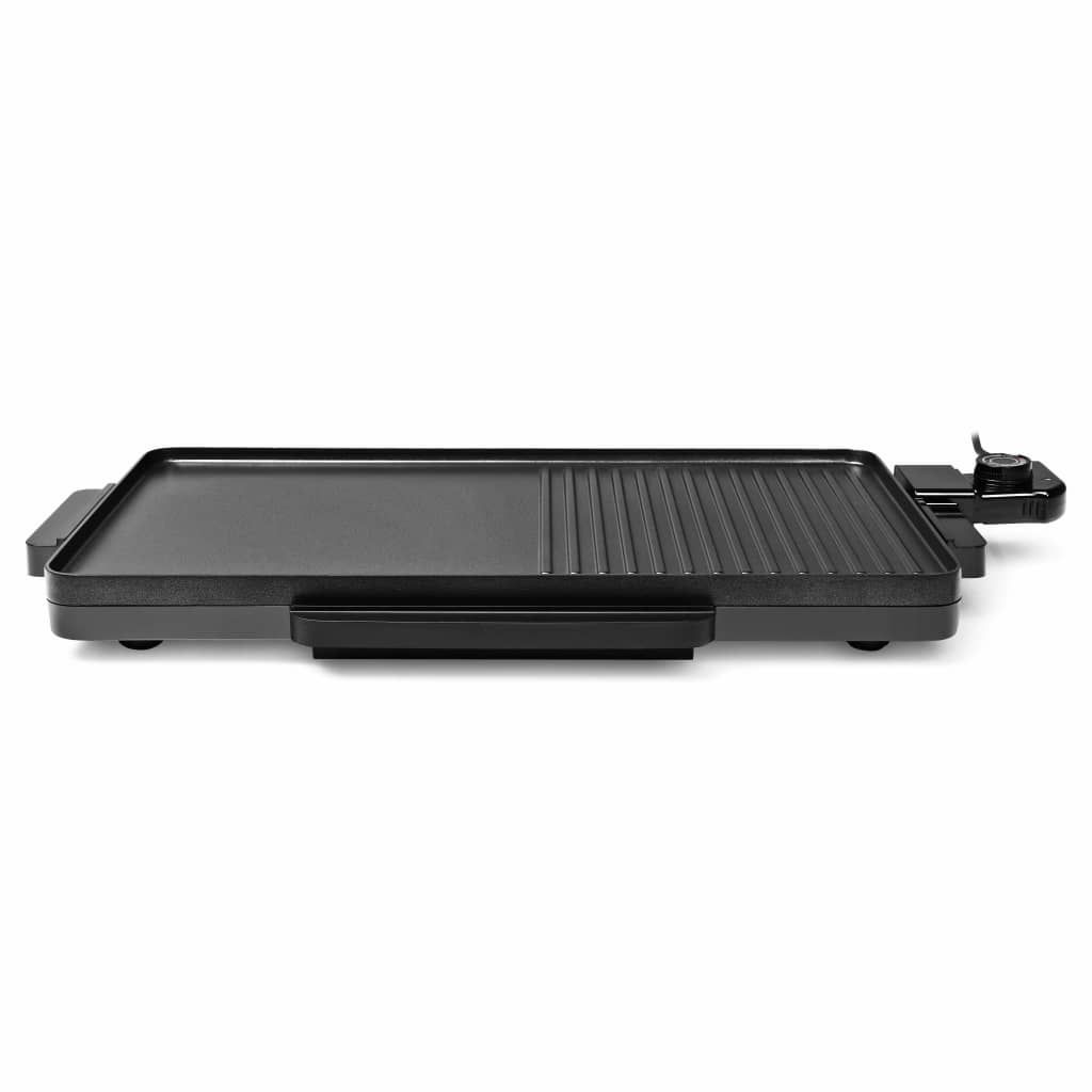 Plancha Parrilla Eléctrica Cocina 2 En 1 2000 W Negra 49x27 Cm Tristar