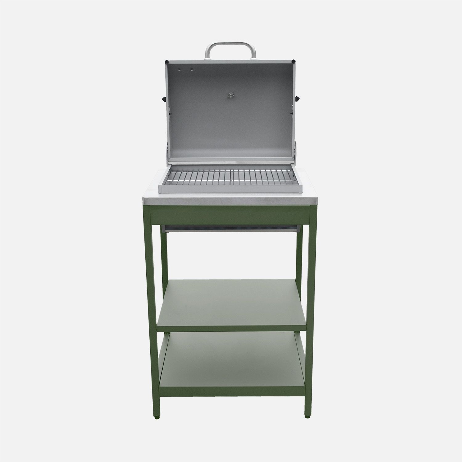 Parrilla De Barbacoa Al Carbón Acero Inoxidable Rejilla Cromada 2