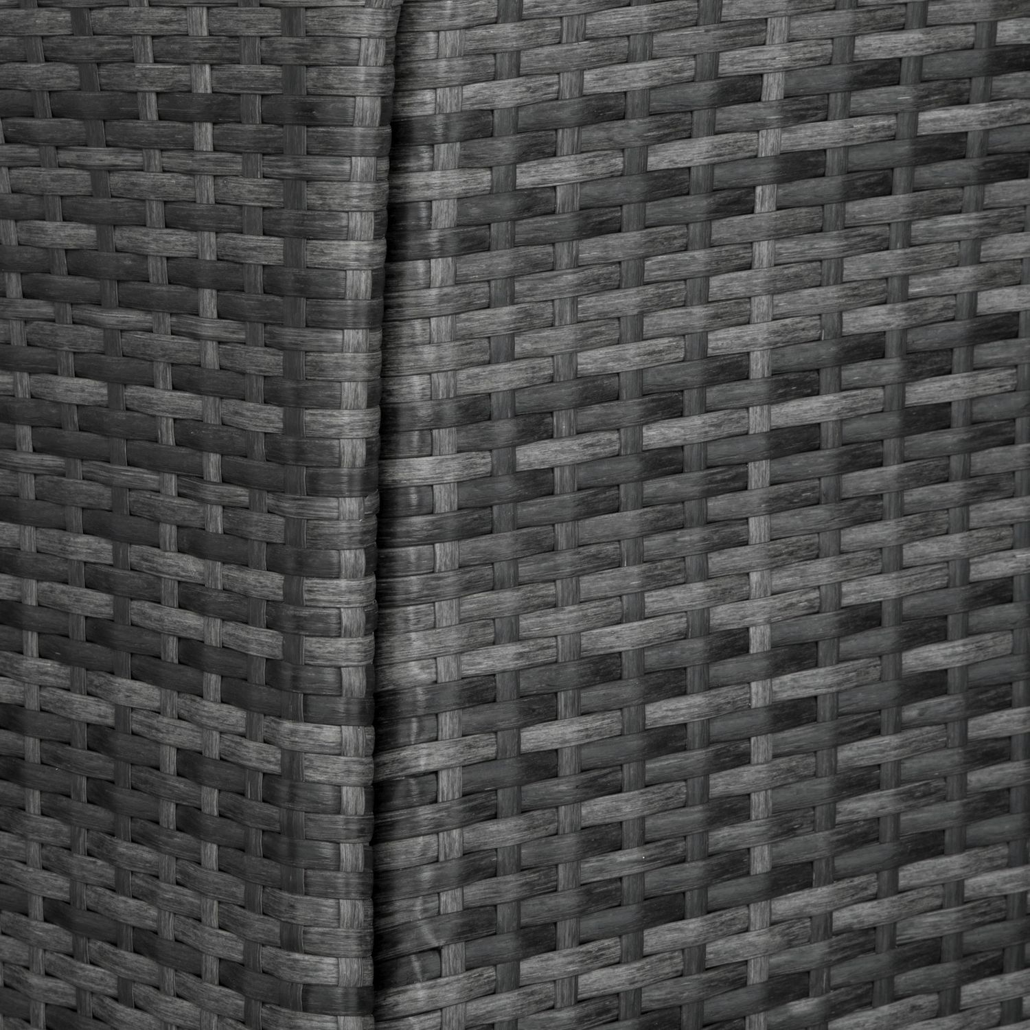 Conjunto De Ratán Luzern Con 4 Fundas - Gris