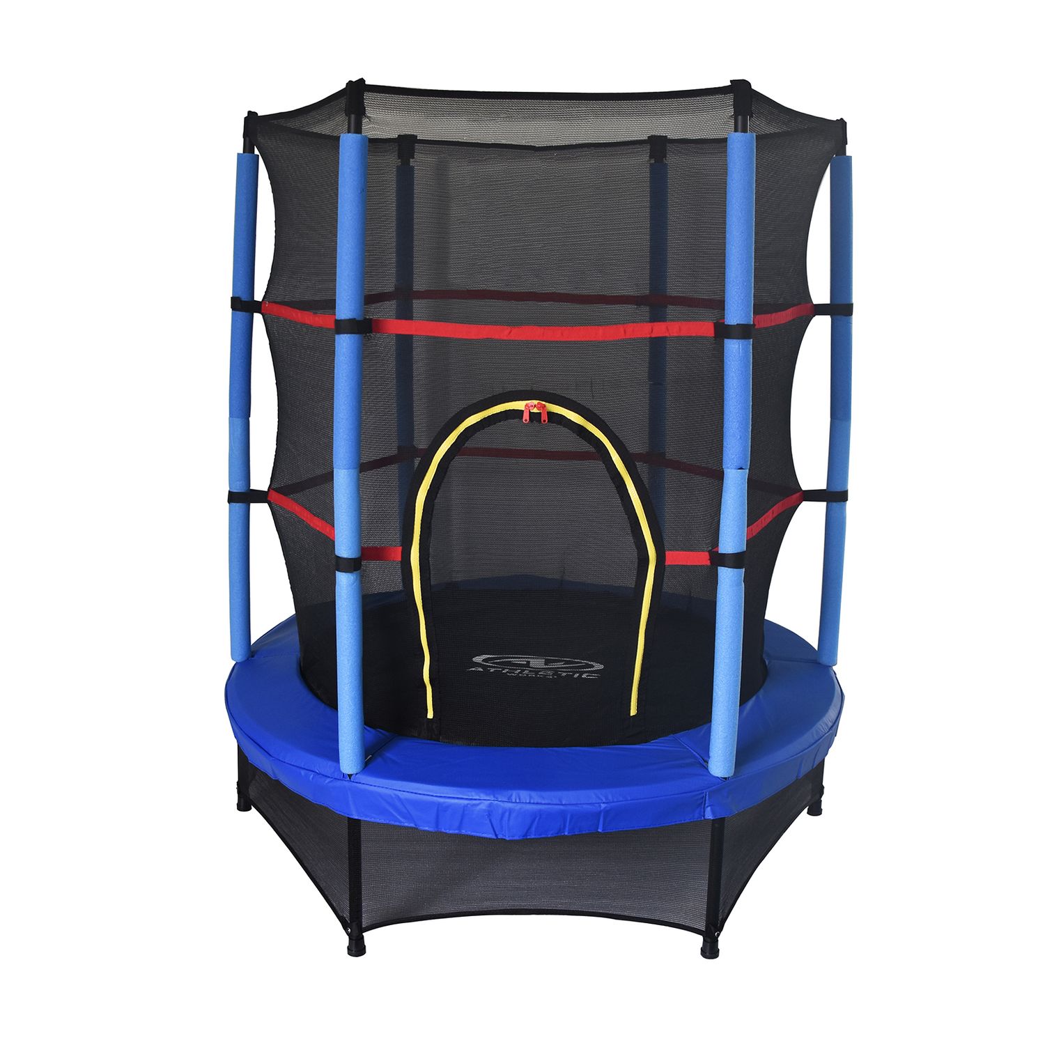 Cama Elástica Para Niños Outdoor Toys Happy Jump Blue Ø140x160 Cm Trampolín Infantil Con Red De Seguridad