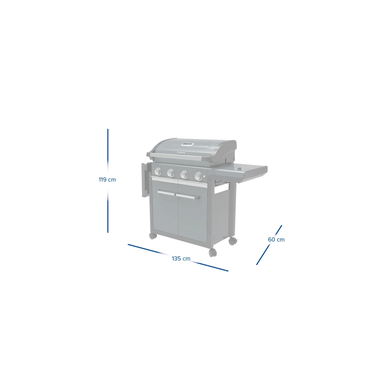 Barbacoa de Gas 4 Quemadores Series Premium S