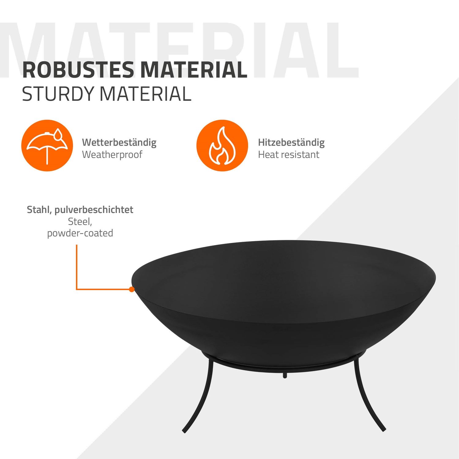 Hoguera De Acero Con Trípode Para Barbacoas