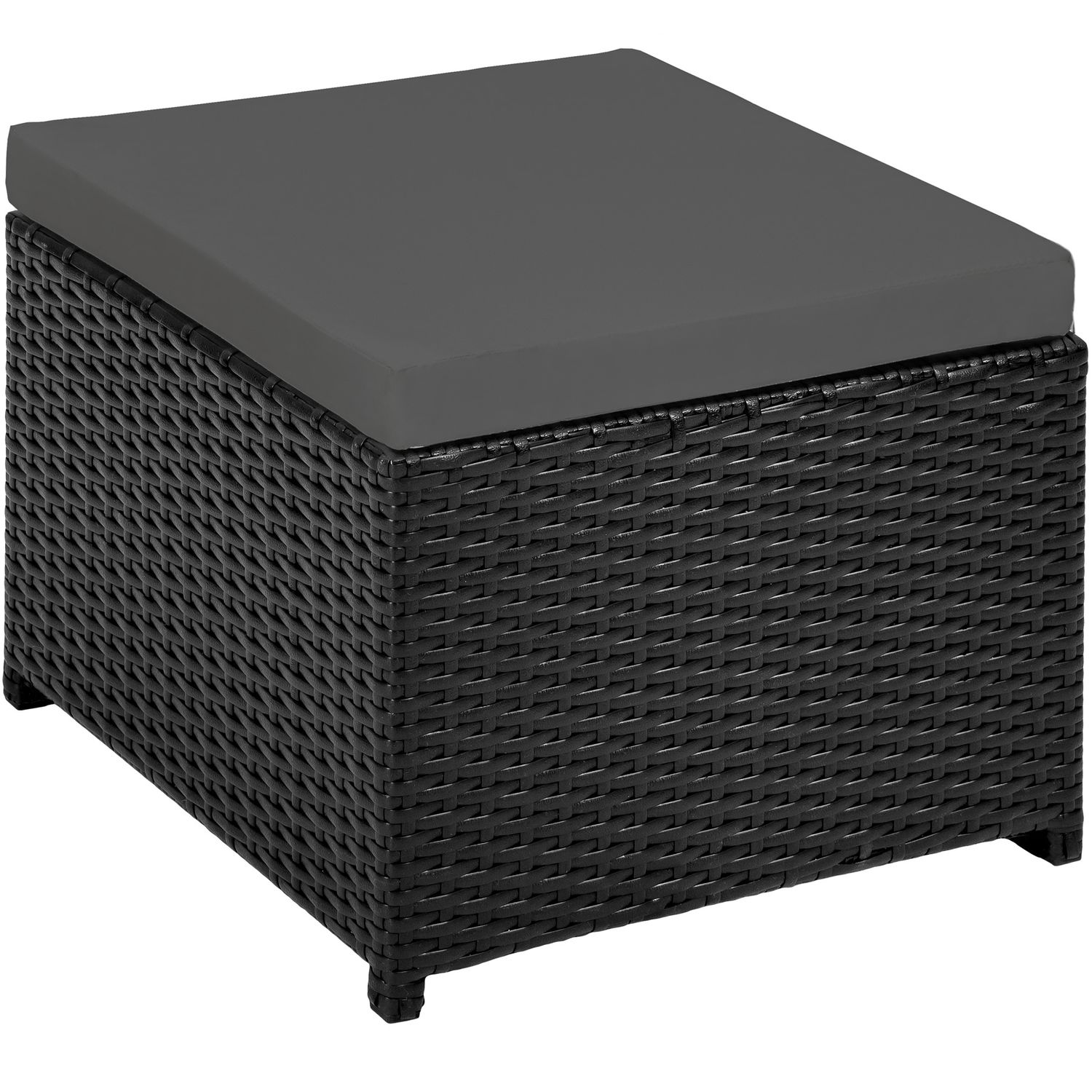 Conjunto De Ratán Sintético Nueva York - Negro