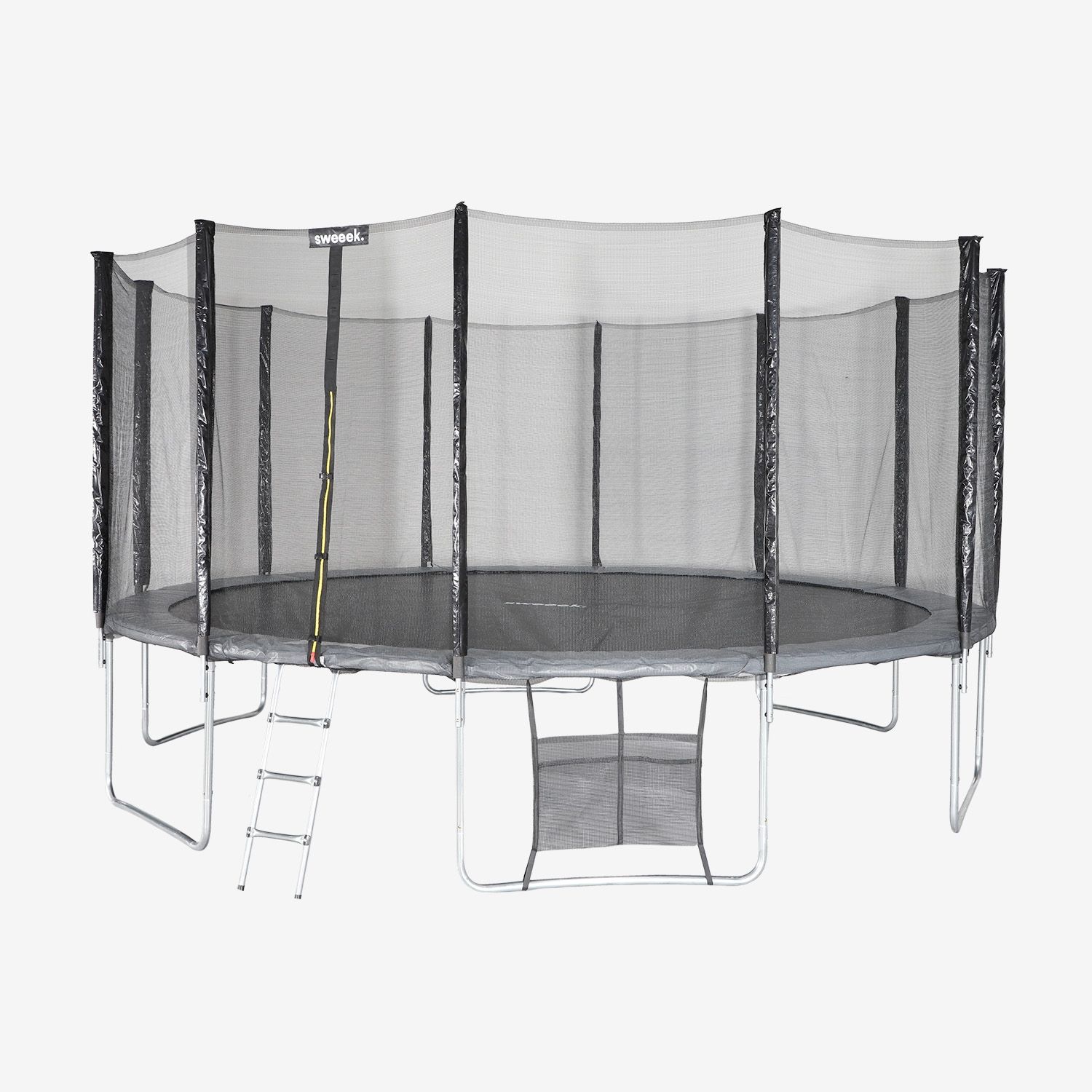 Cama Elástica Con Pack De Accesorios, 490cm, Gris