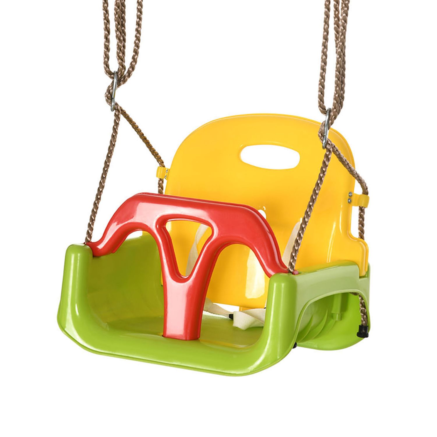 Columpio Para Bebés 3 En 1 Con Cuerdas Ajustables Verde Outsunny