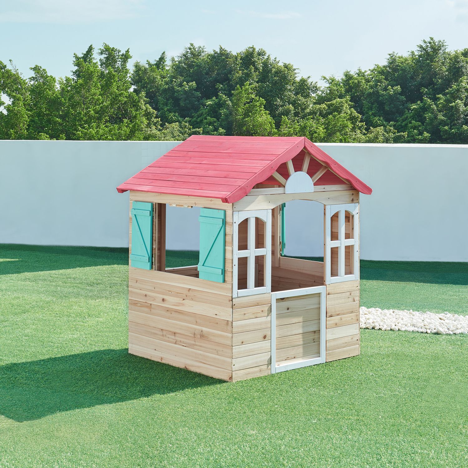 Casita Infantil Lulä Madera De Abeto 130x115x101 Cm [casa.pro]