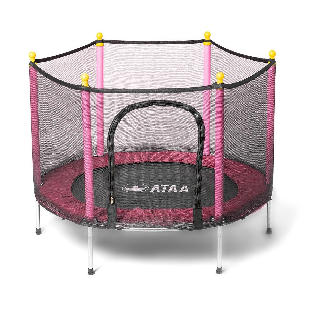 Cama Elástica Infantil Salty 140 Rosa - Juegos Y Juguetes Infantiles Para Niños Al Aire Libre