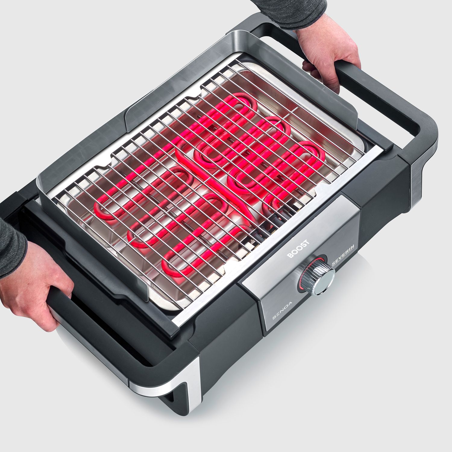 Barbacoa Grill Eléctrica Boost Negro Pg 8113 Severin