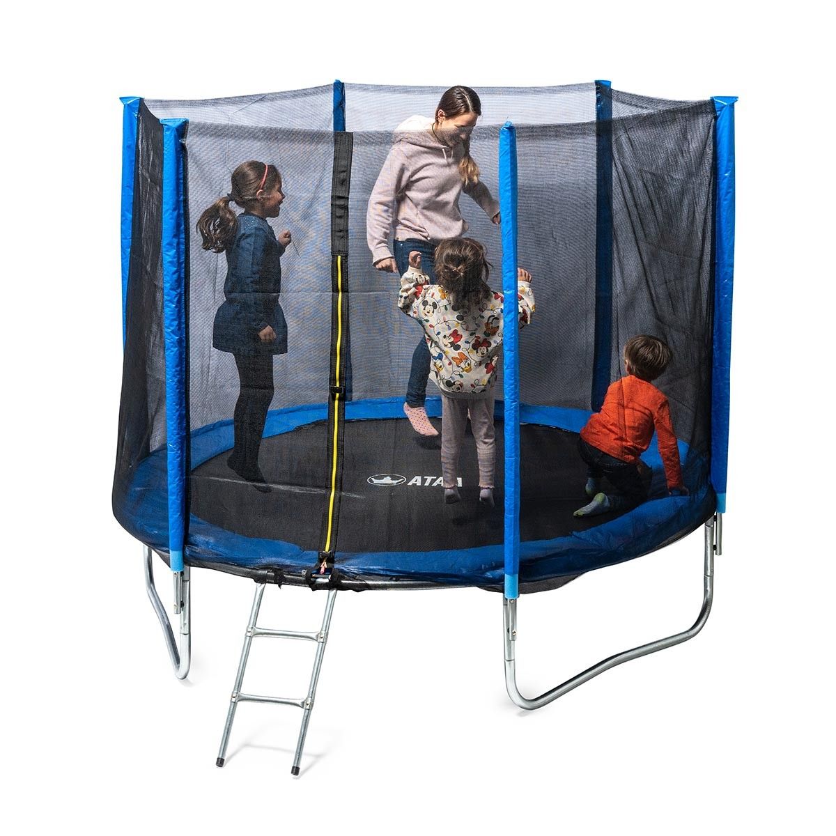 Cama Elástica Infantil 250 Azul - Juegos Y Juguetes Infantiles Para Niños Al Aire Libre