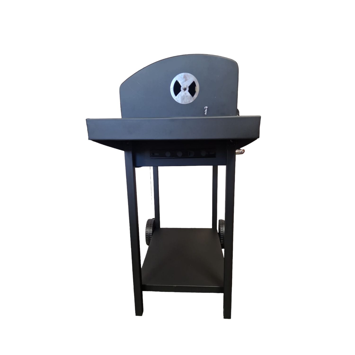 Barbacoa De Carbón Xxl Con Tapa Y Ruedas Elecsan Bq112