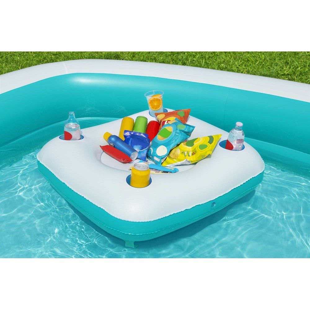 Bestway Piscina Hinchable Con Mesa Flotante 218x218x48 +6 Años Jardin 54446