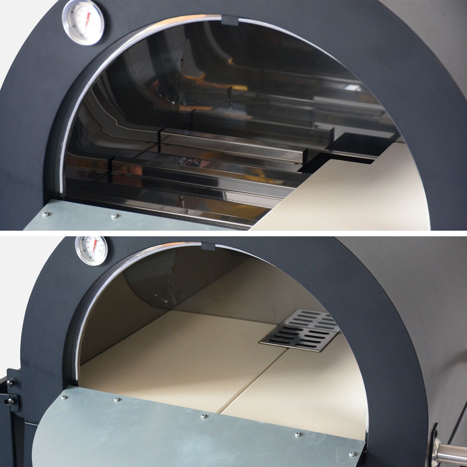 Horno De Pizza Exterior Con Mesa, Negro