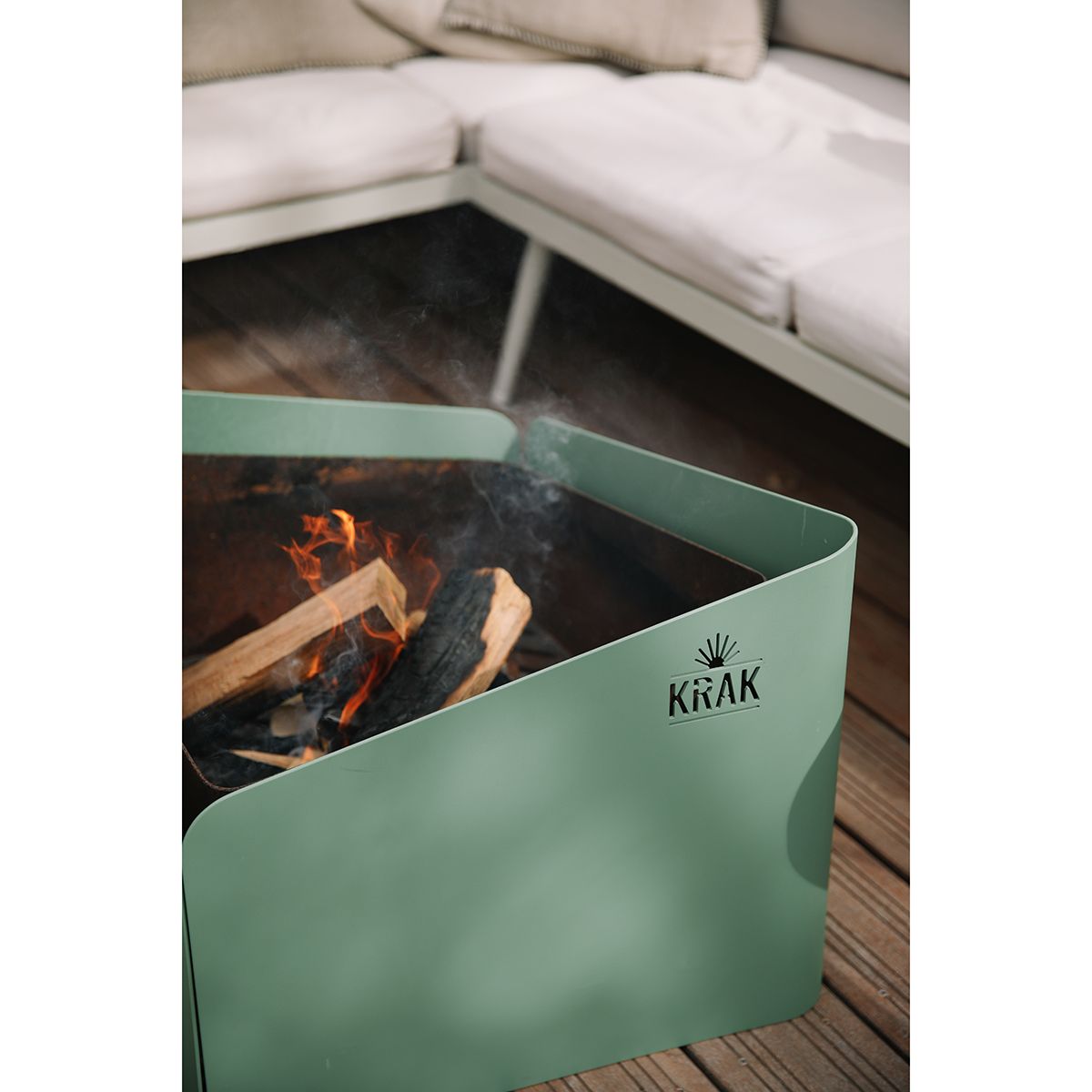 Krak Brasero De Madera 79x69cm - Levant Vert Provence