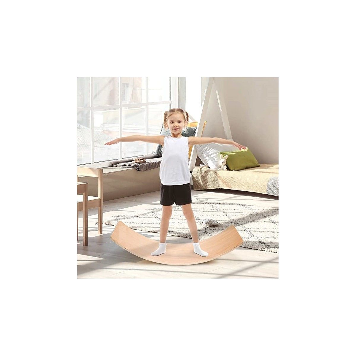 Tabla De Madera Curva Montessori - Juegos Y Juguetes Infantiles Para Niños