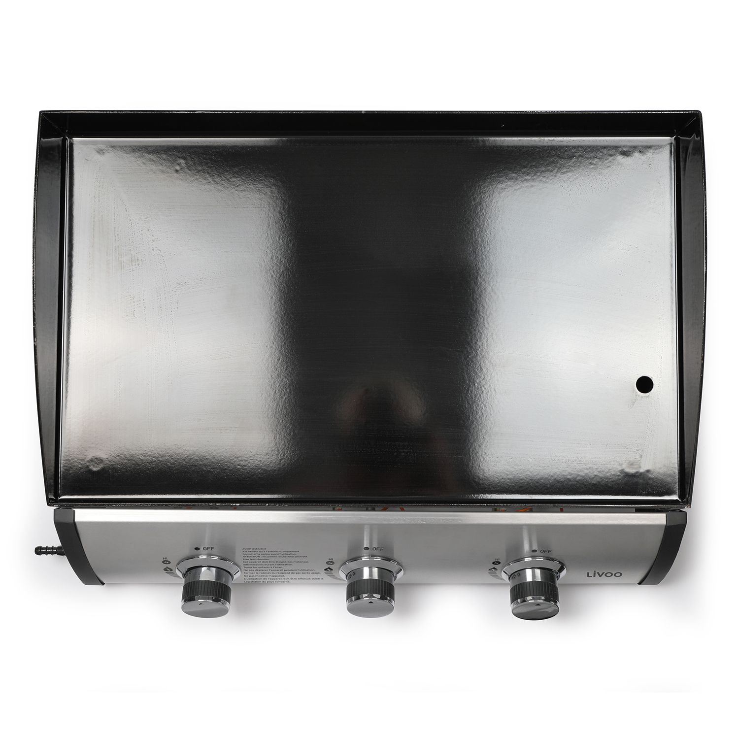 Livoo Plancha Gas 7.5kw Placa Acero Esmaltado 61x38cm - Doc277