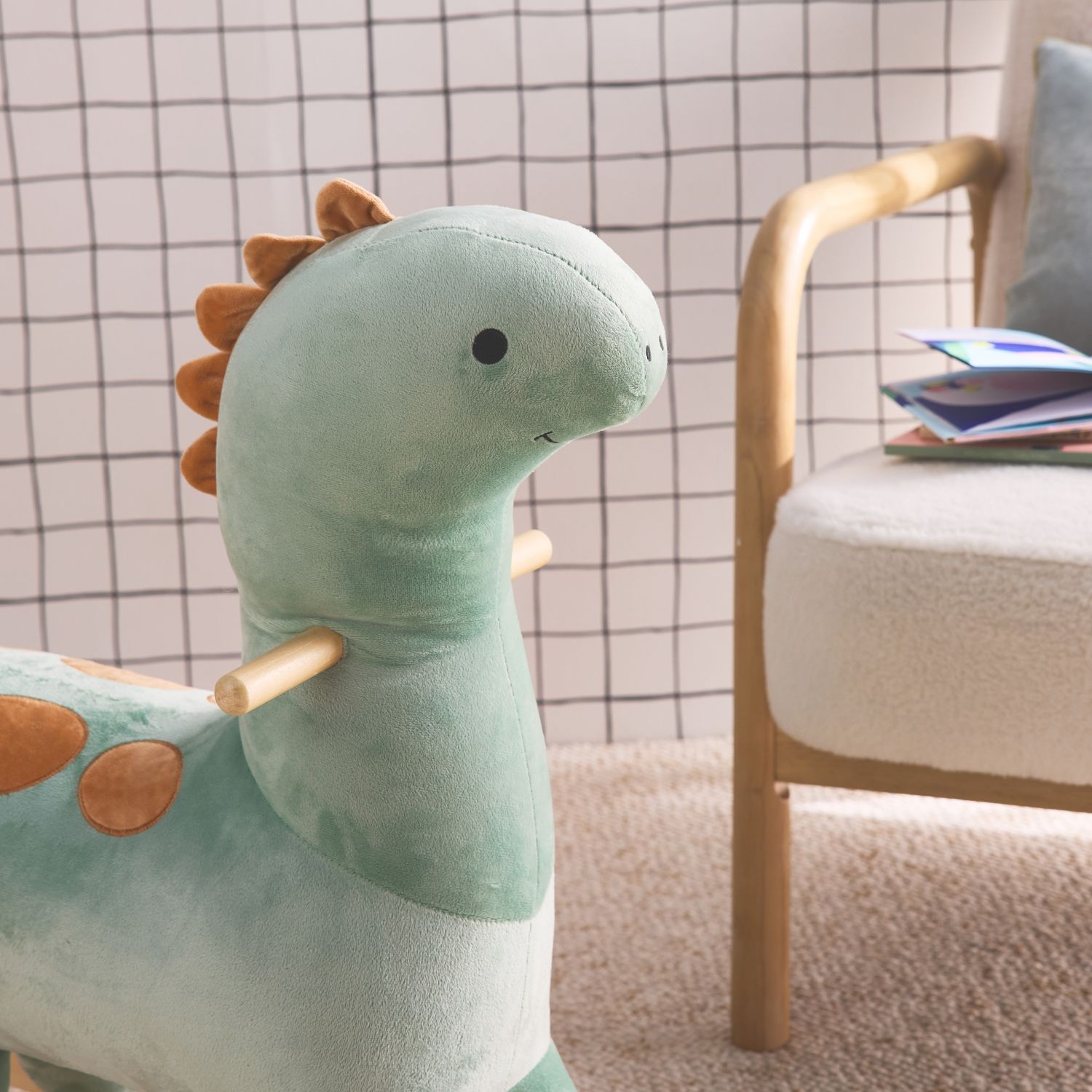 Dinosaurio Balancín Para Niños, Verde