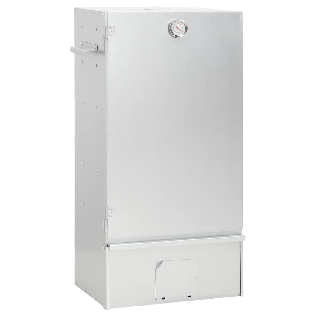 Horno Ahumador De Barbacoa Con Mesa Acero Galvanizado Vidaxl