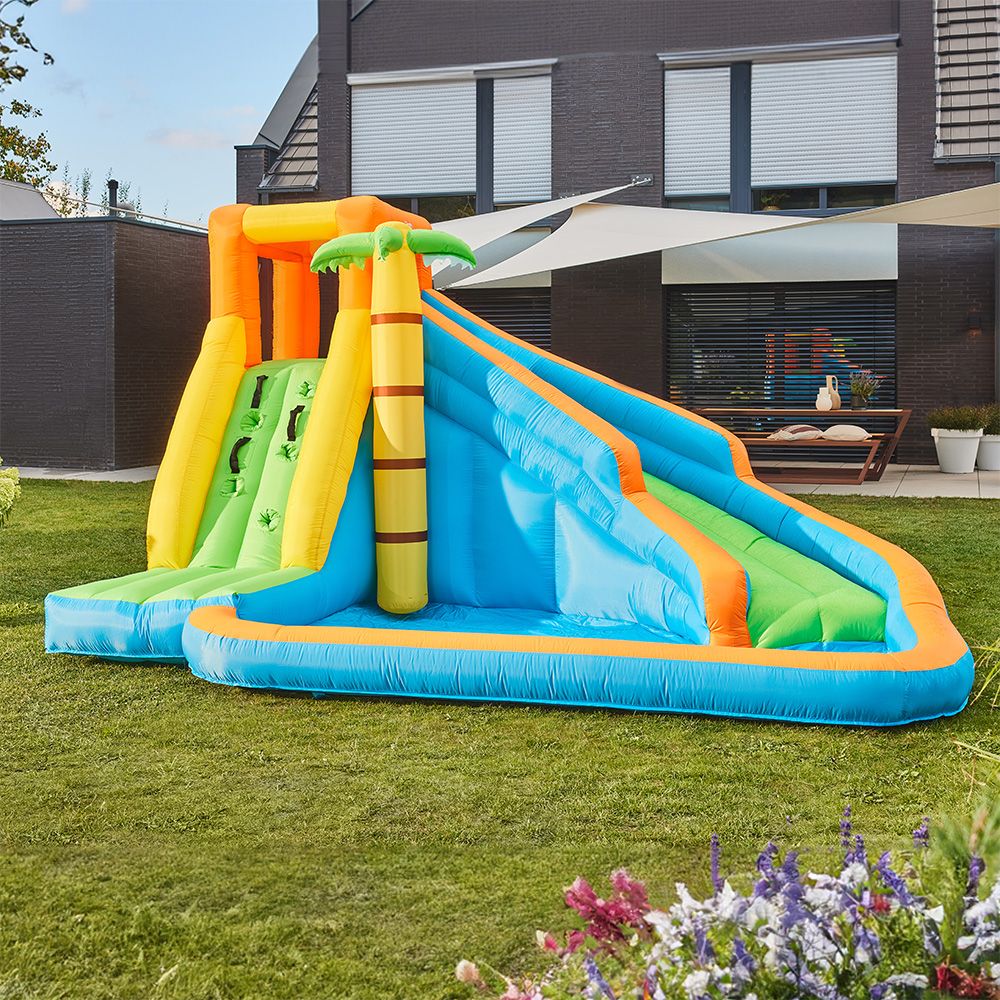 Parque Acuático Inflable Home Deluxe Vivi 300  X 400  X 225 Cm - Azul Claro