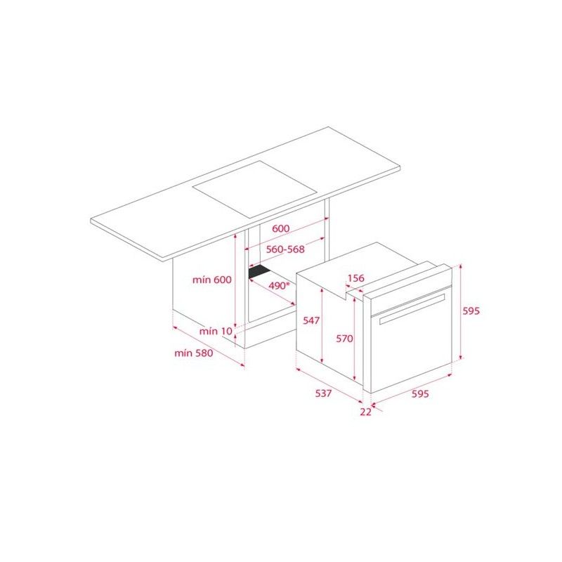 Horno Convencional Teka Hbe490mewh 72 L 2593w A Blanco