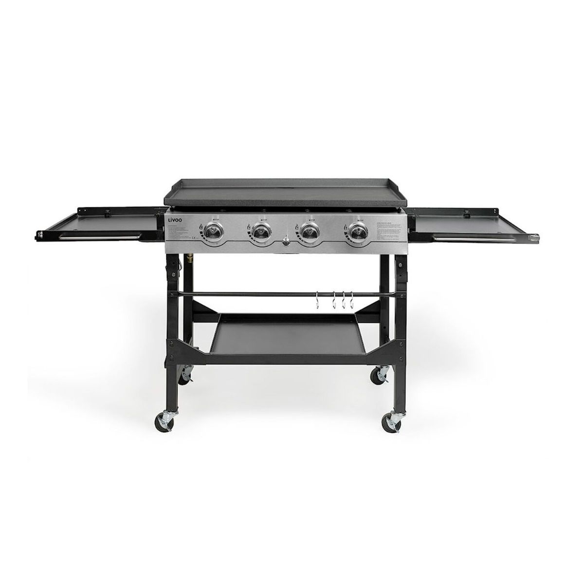 Livoo Plancha De Gas De 4 Fuegos Sobre Carro - Doc278