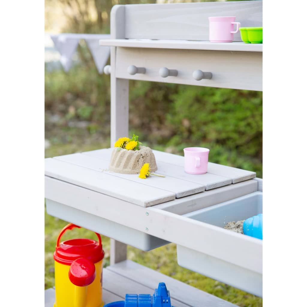 Mesa De Juegos Para Jardín Gris 89,5x35x88,5 Cm Roba