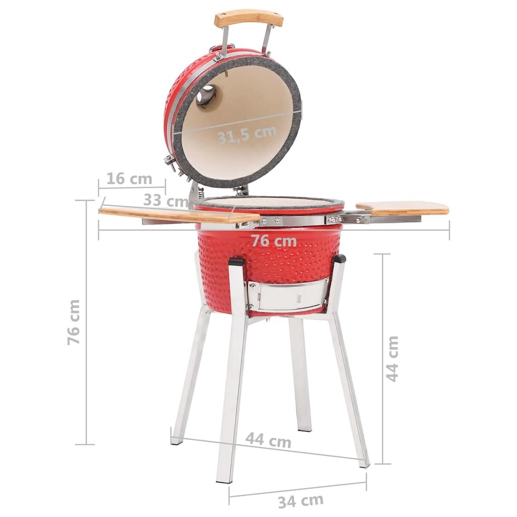 Barbacoa Ahumadora Kamado De Cerámica 76 Cm Vidaxl