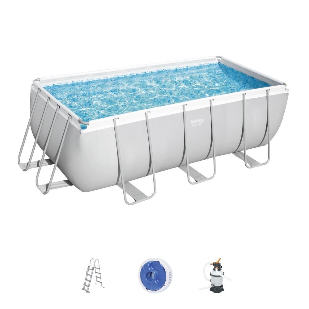 Hawi Piscina Rectangular Sobre Suelo 4,12 X 2,01 X 1,22 M