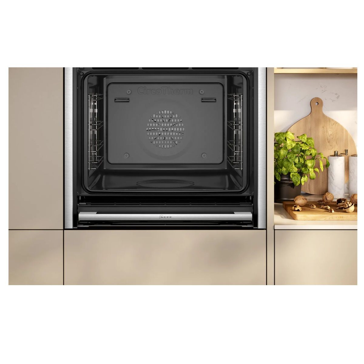 Neff Horno Combinado De Vapor Integrado 71l 60cm A+ Ecoclean Negro - B64ft33n0