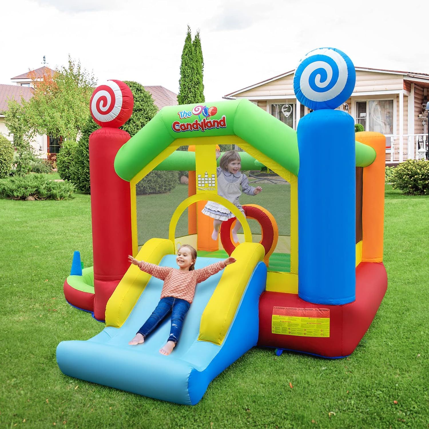Castillo Hinchable Castillo Hinchable Grande Niños 3 Años +, Costway 385 X 355 X 245 Cm