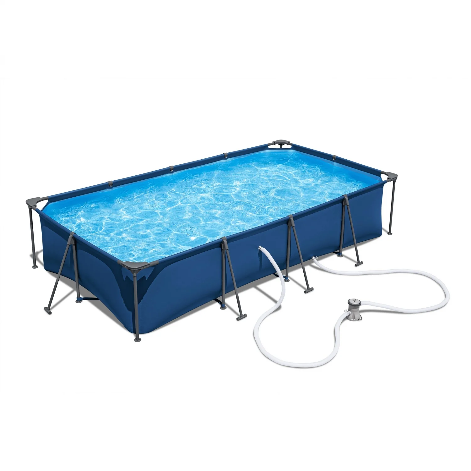 Piscina Rectangular Tubular 400x211x81 cm Puka