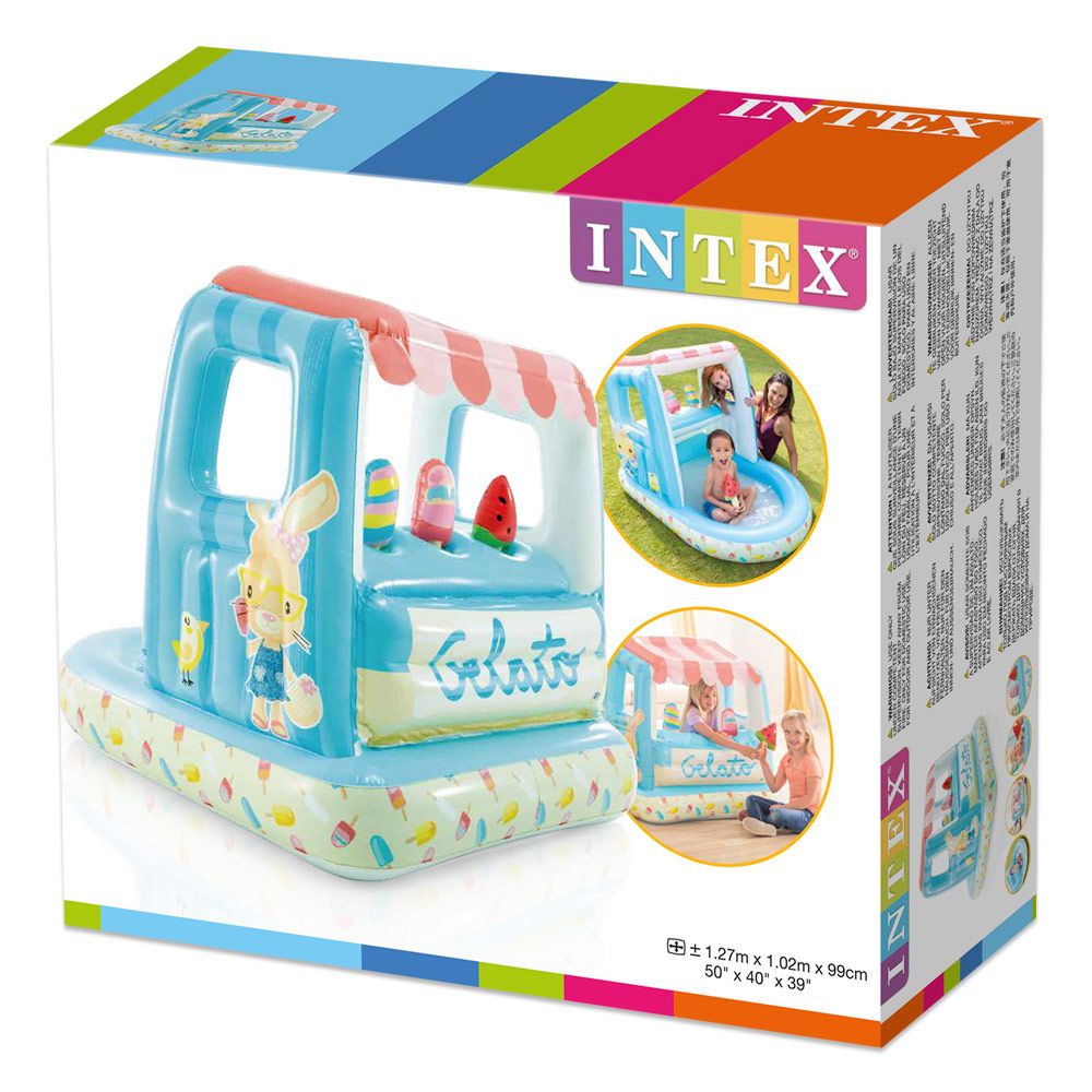 Centro De Juegos Intex Heladería Hinchable Con 3 Helados
