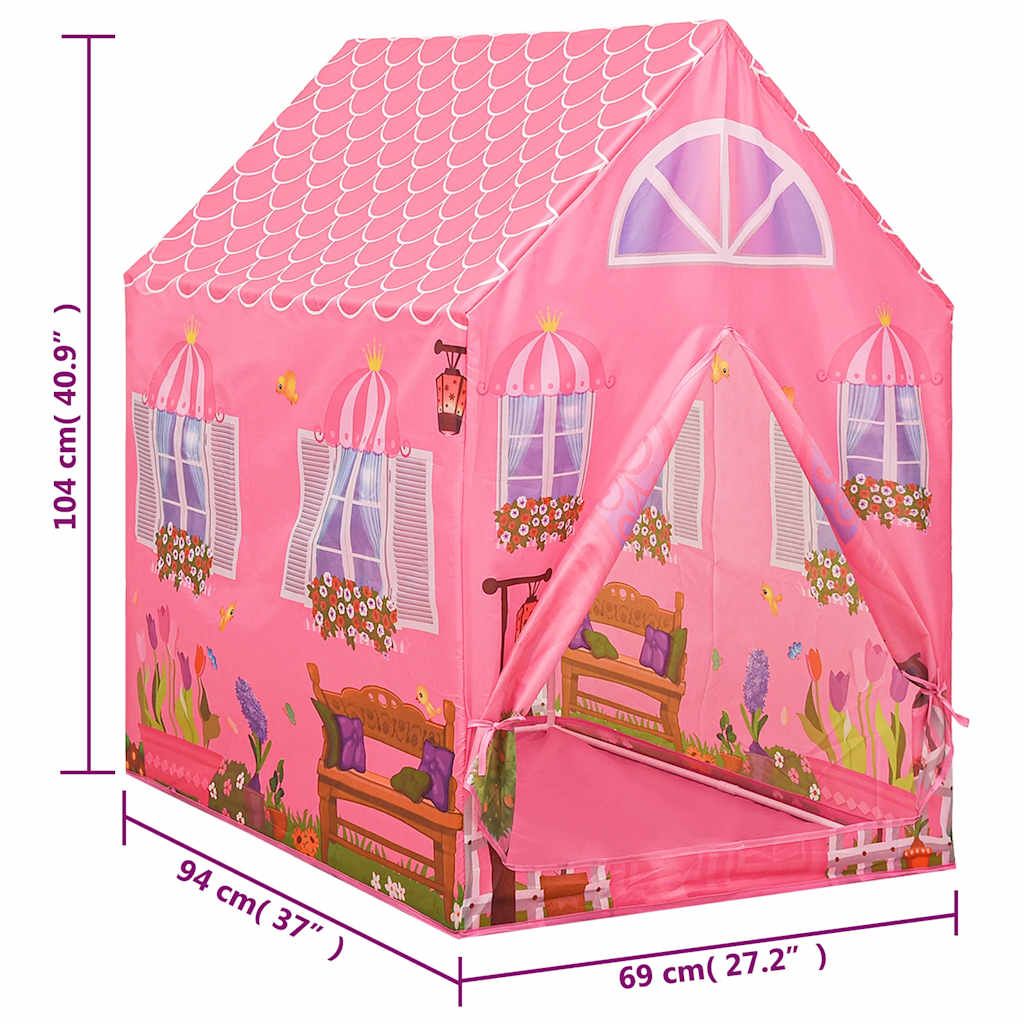 Tienda De Juegos Para Niños Rosa 69x94x104 Cm Vidaxl