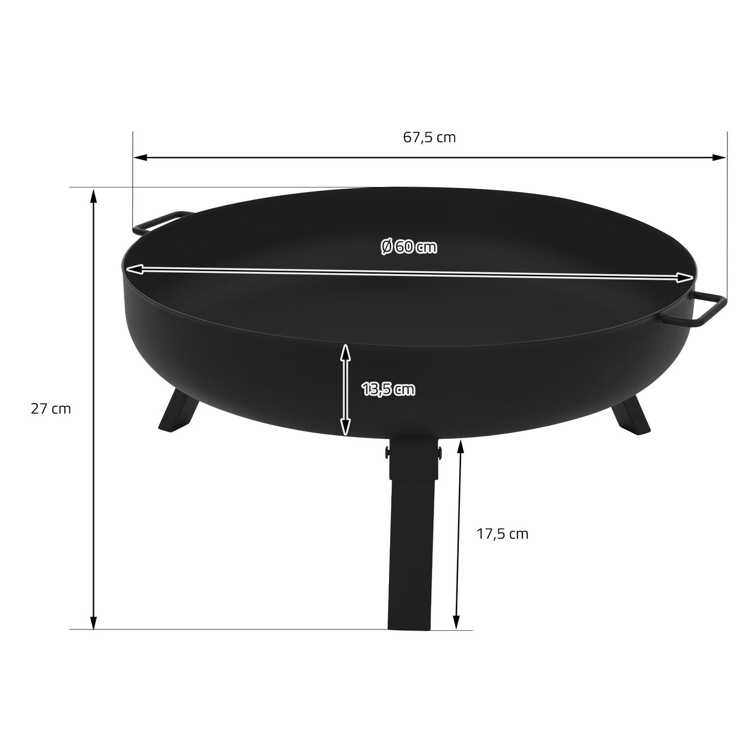 Hoguera De Acero Con Trípode Para Barbacoas