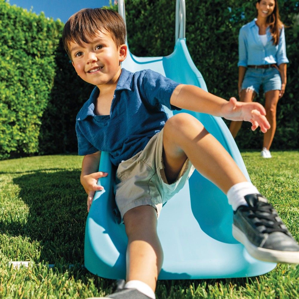 Intex Tobogán Infantil De 84x196x119 Cm Con 2 Escalones Y Estructura De Acero Adecuado Para 3-10 Años