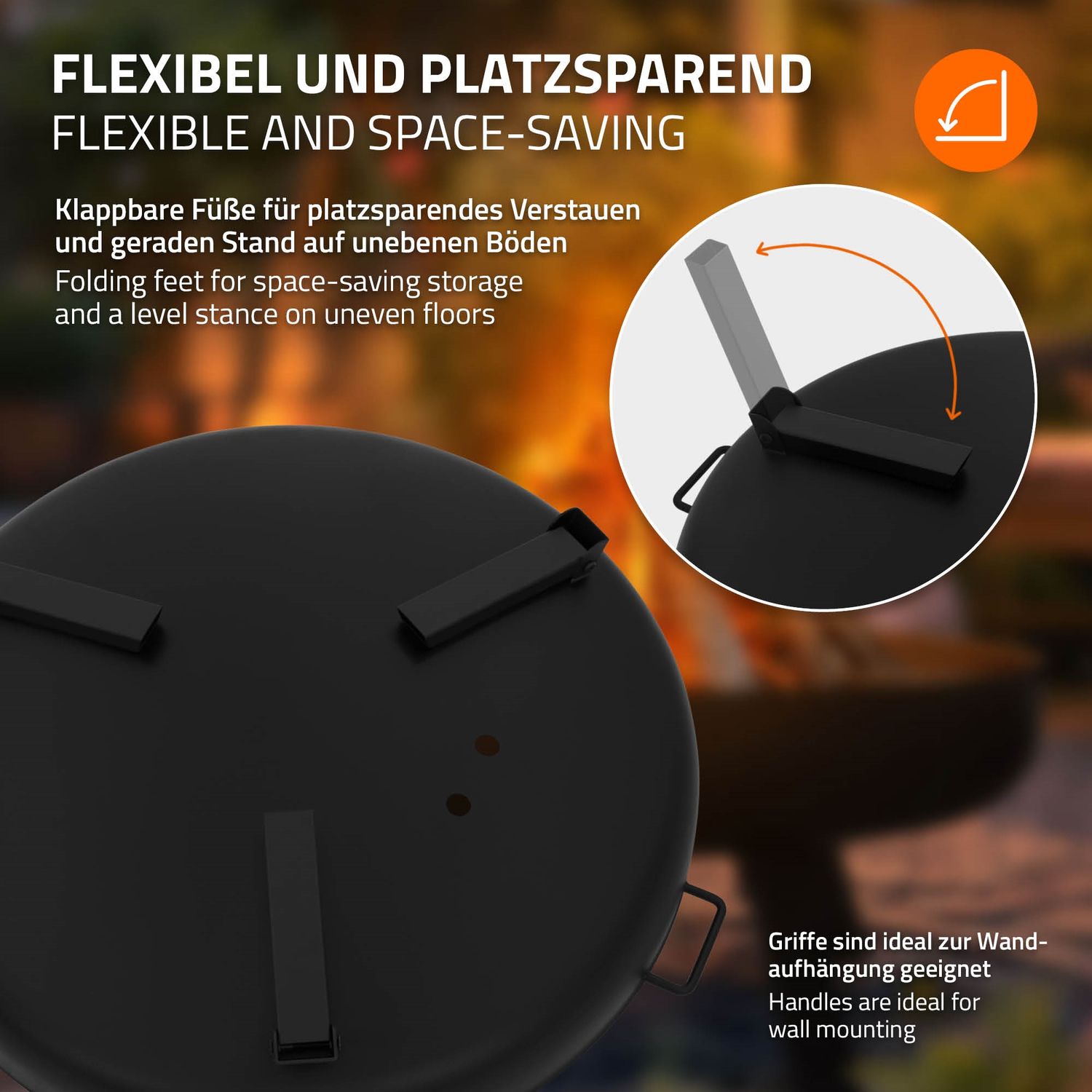 Hoguera De Acero Con Trípode Para Barbacoas