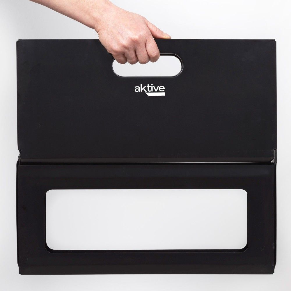 Barbacoa A Carbón Portátil Y Plegable Aktive, 45x29x30cm, De Acero, Con Asa De Transporte