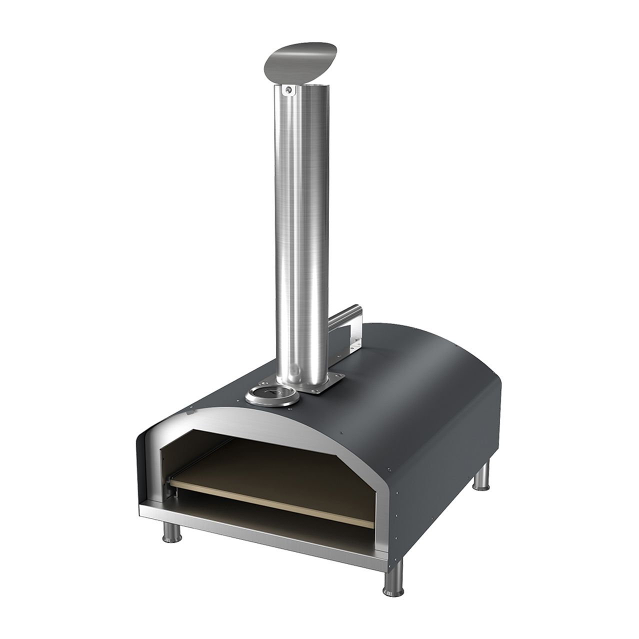 Horno De Pizza Ardes Arpiz02 Funcionamiento A Pellet Y Termómetro Integrado Acero Inoxidable