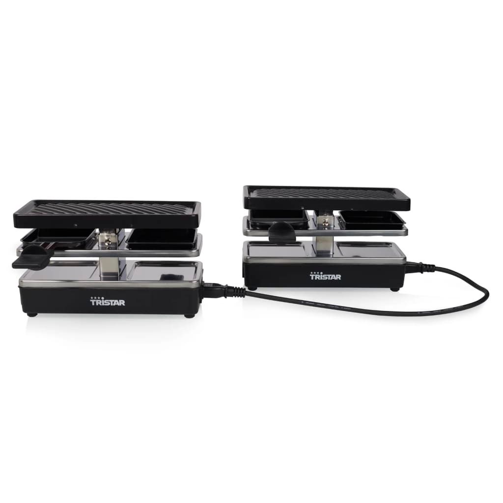 Plancha Raclette 4 Personas Ra-2742 Negra 800w 23,8x10,4 Cm Tristar