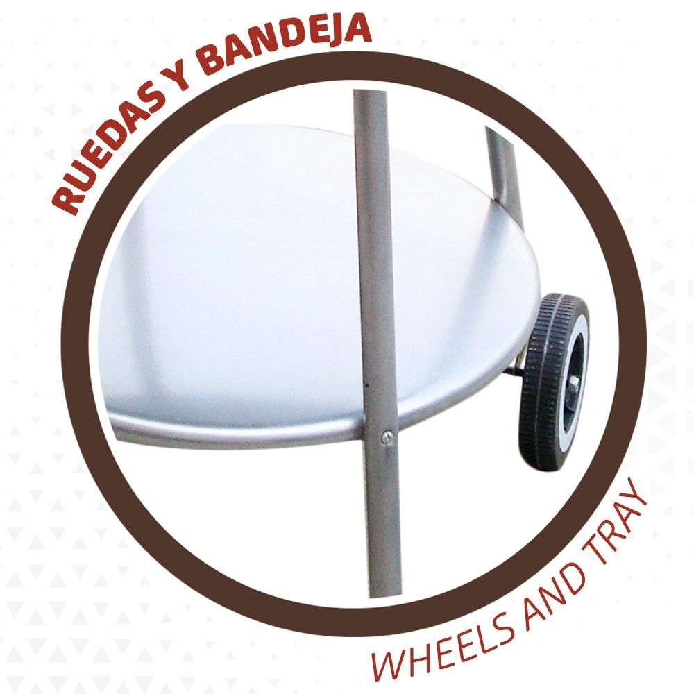 Barbacoa Redonda Portátil Aktive