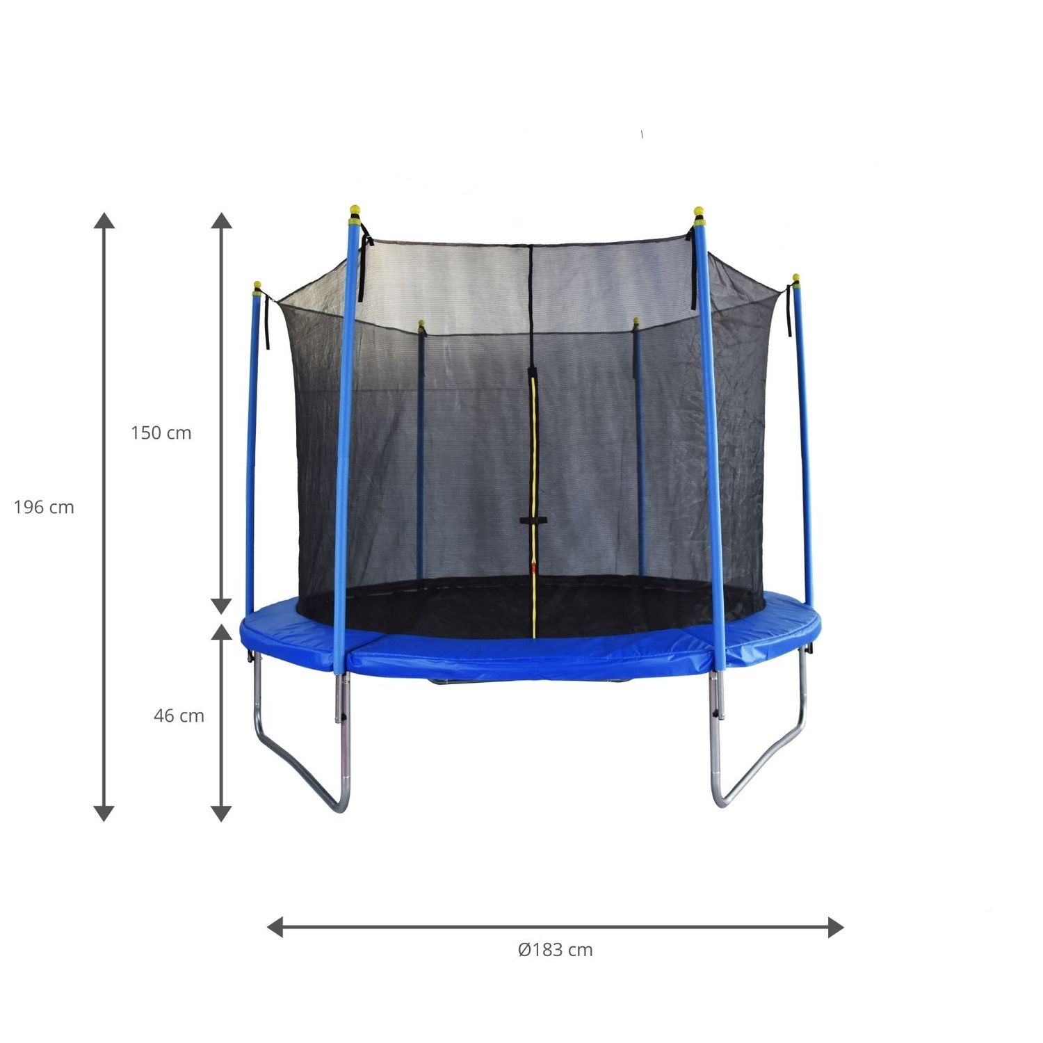 Cama Elástica Para Niños Outdoor Toys Fly Ø183x196 Cm Trampolín Infantil Con Red Seguridad
