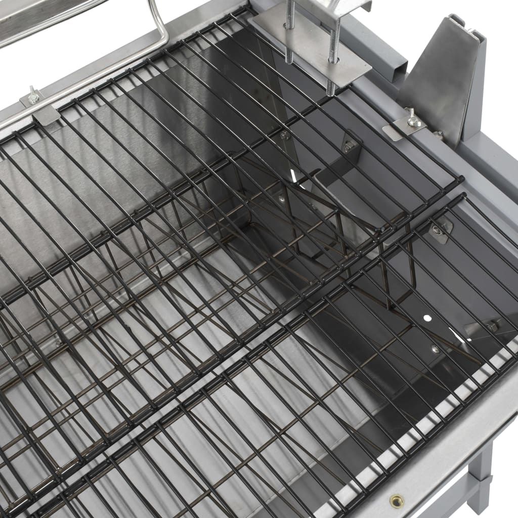 Asador Barbacoa De Hierro Y Acero Inoxidable Vidaxl