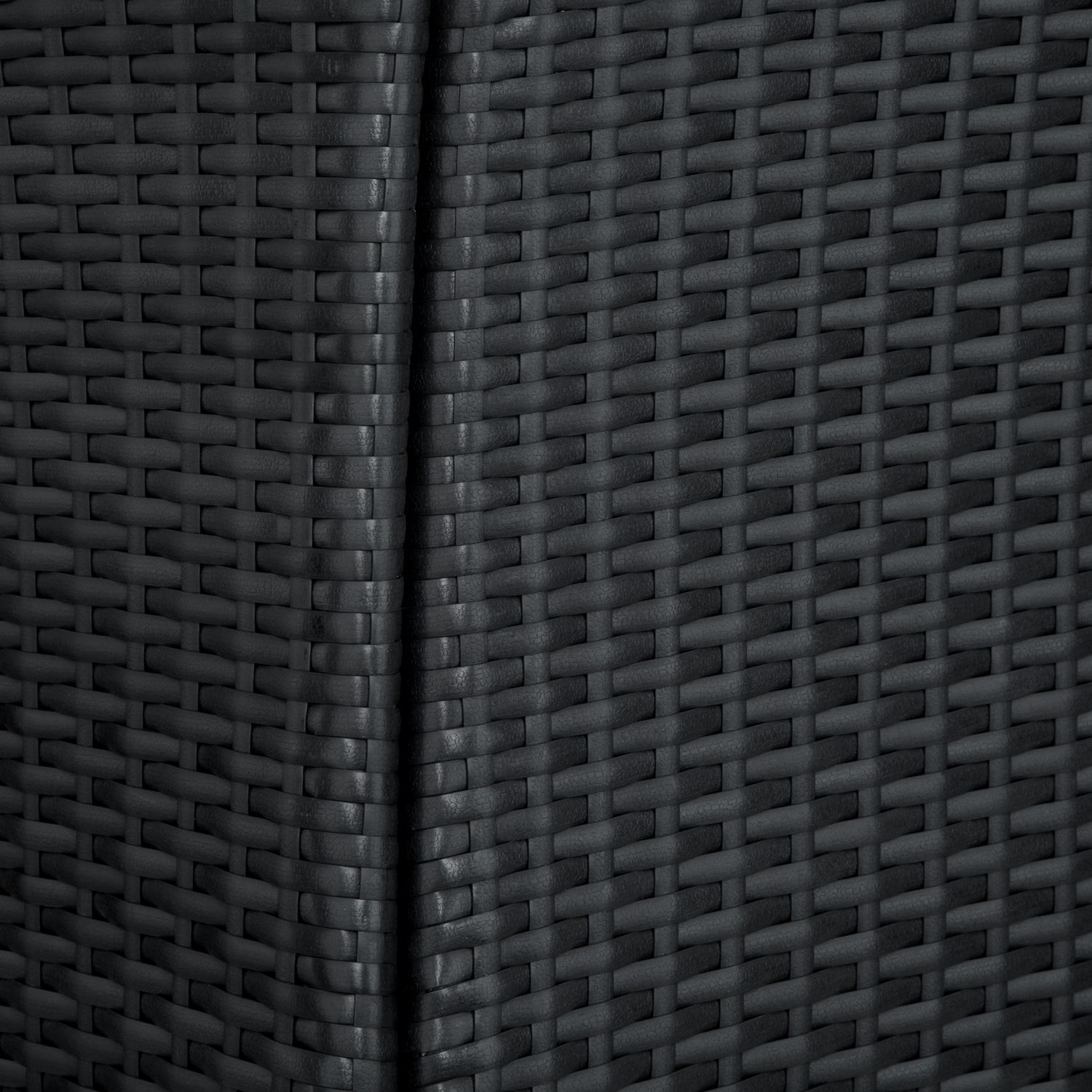 Conjunto De Ratán Luzern Con 4 Fundas - Negro