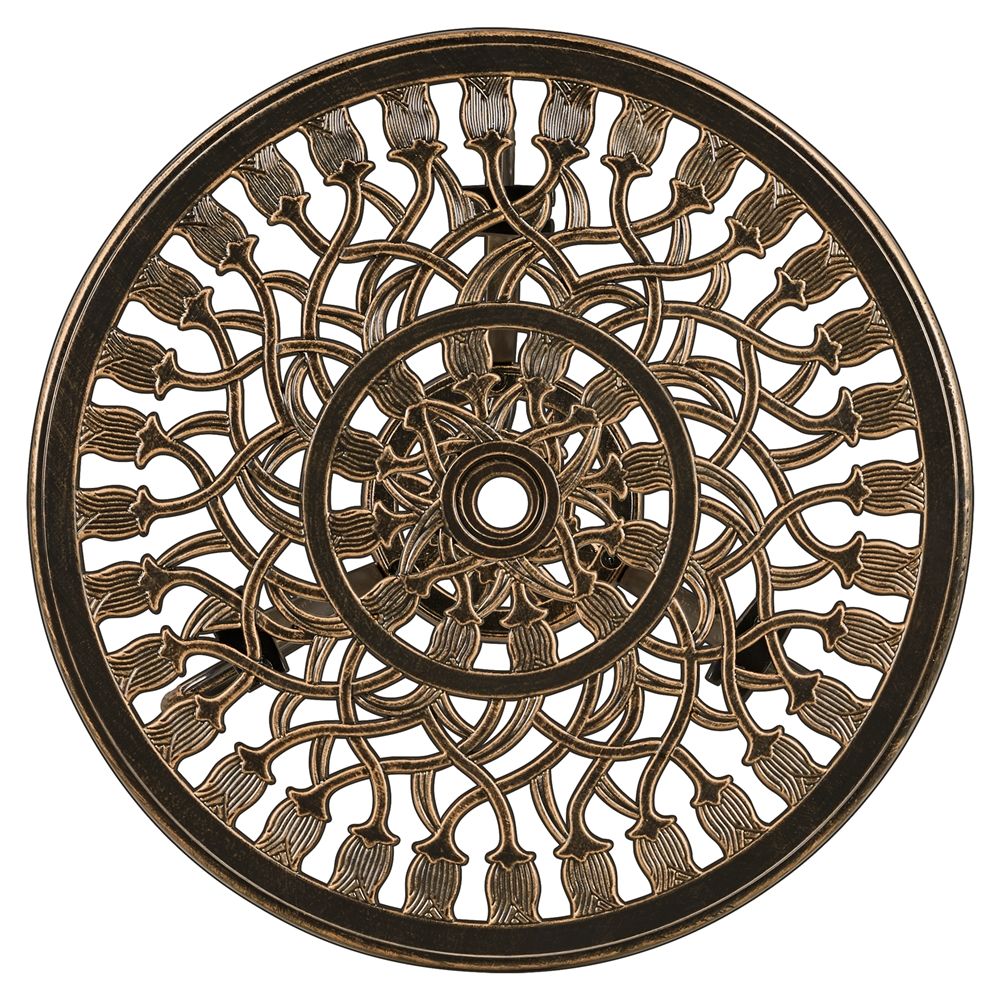 Conjunto De Mesa Y Silla Exterior Para Jardín Balcón Marrón