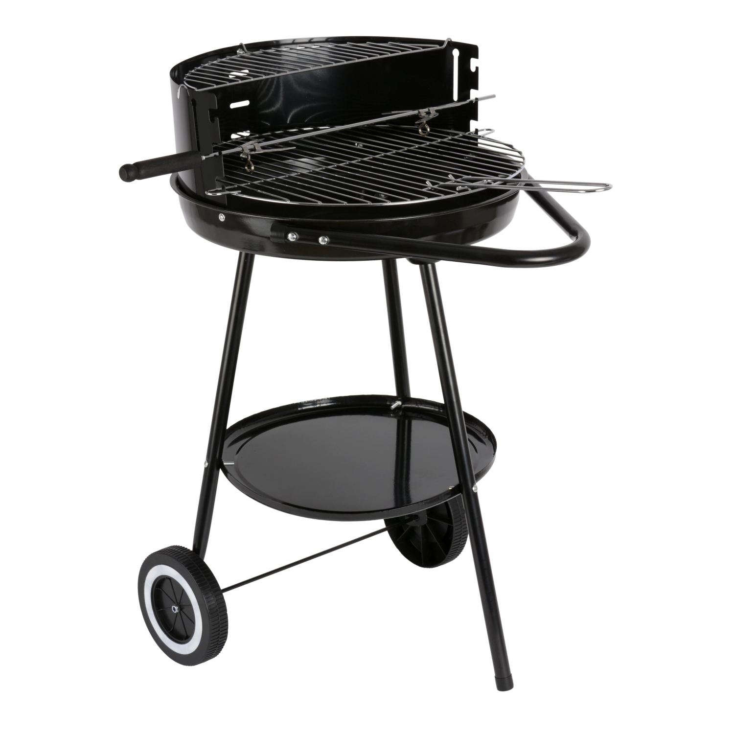 Barbacoa Redonda con Asas y Ruedas Idealcasa