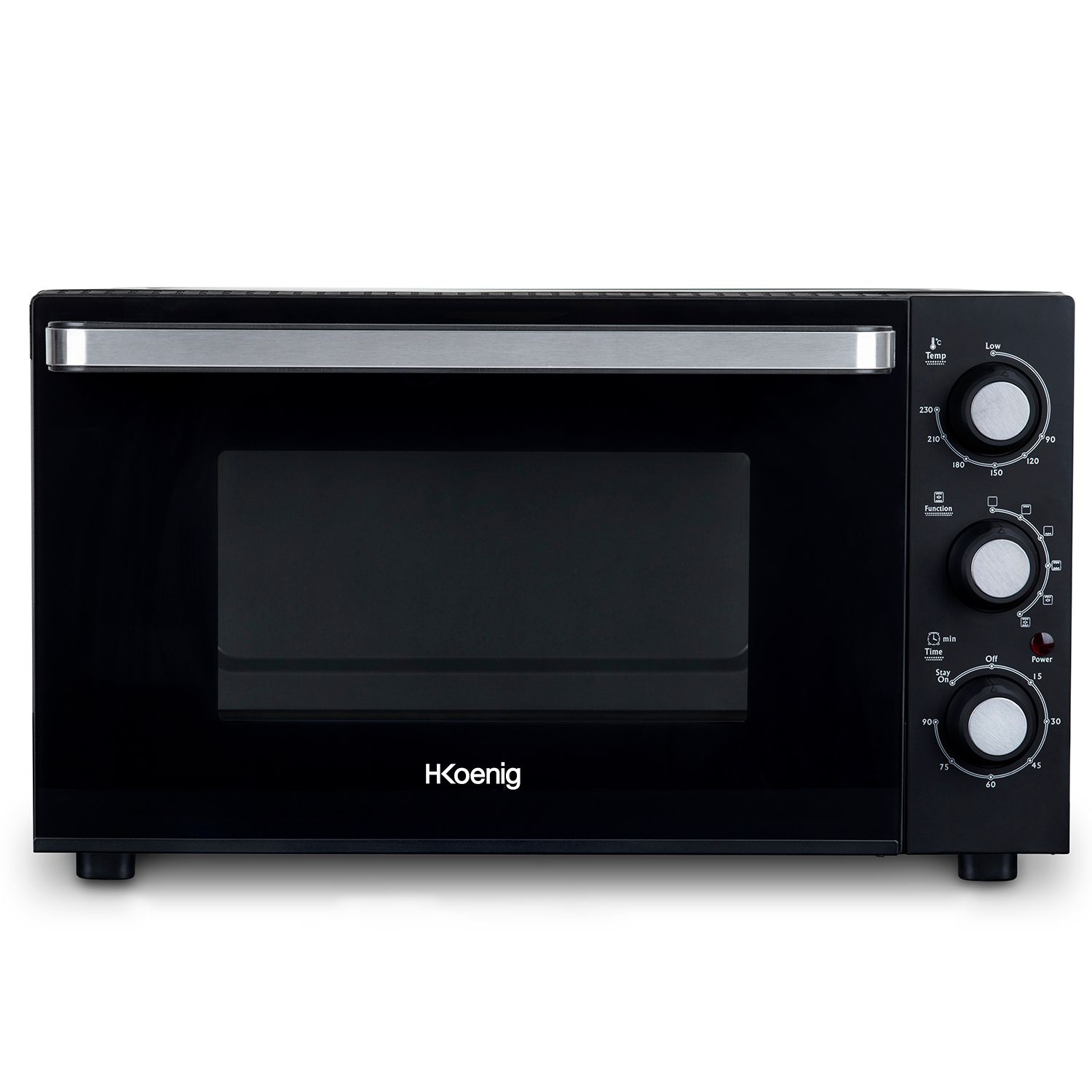 Mini Horno Fo30 H.koenig, 1500 W, 30l, Acero Inoxidable, Negro