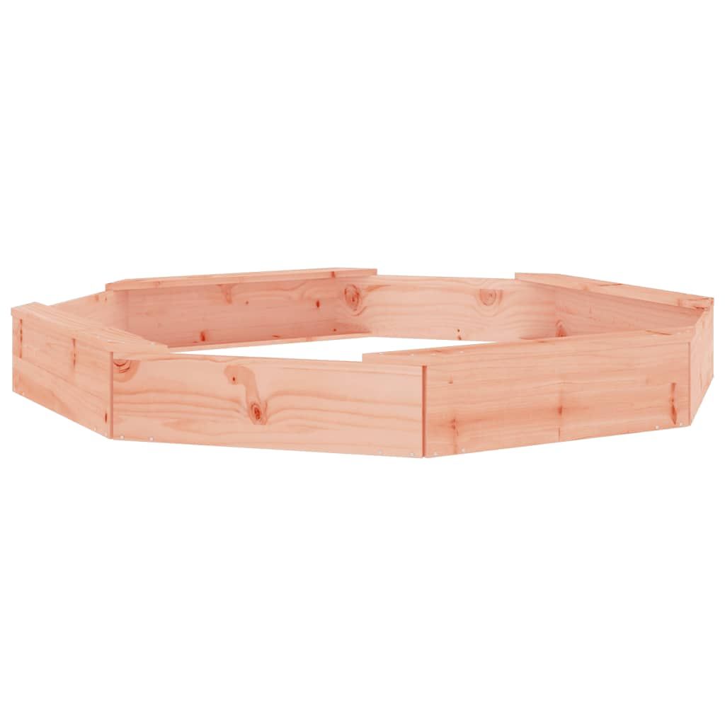 Arenero Con Asientos Octógono Madera Maciza De Abeto Douglas Vidaxl