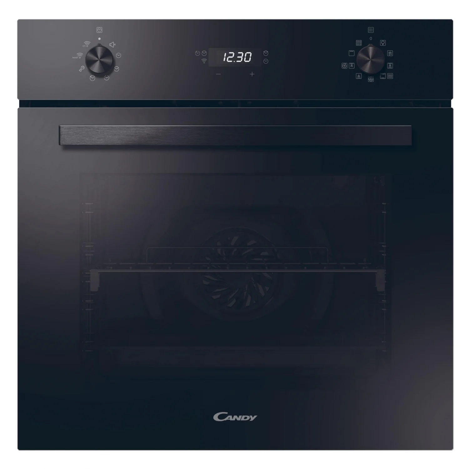 Horno Multifunción Candy A FMBC A896S E0, 1100 W, 70 l, Apertura Abatible, 9 Funciones de Cocción, Wifi, Eficiencia A+ - Negro