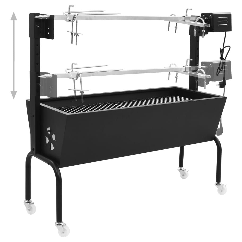 Espetón De Asado/barbacoa Eléctrica De Acero Inoxidable Vidaxl