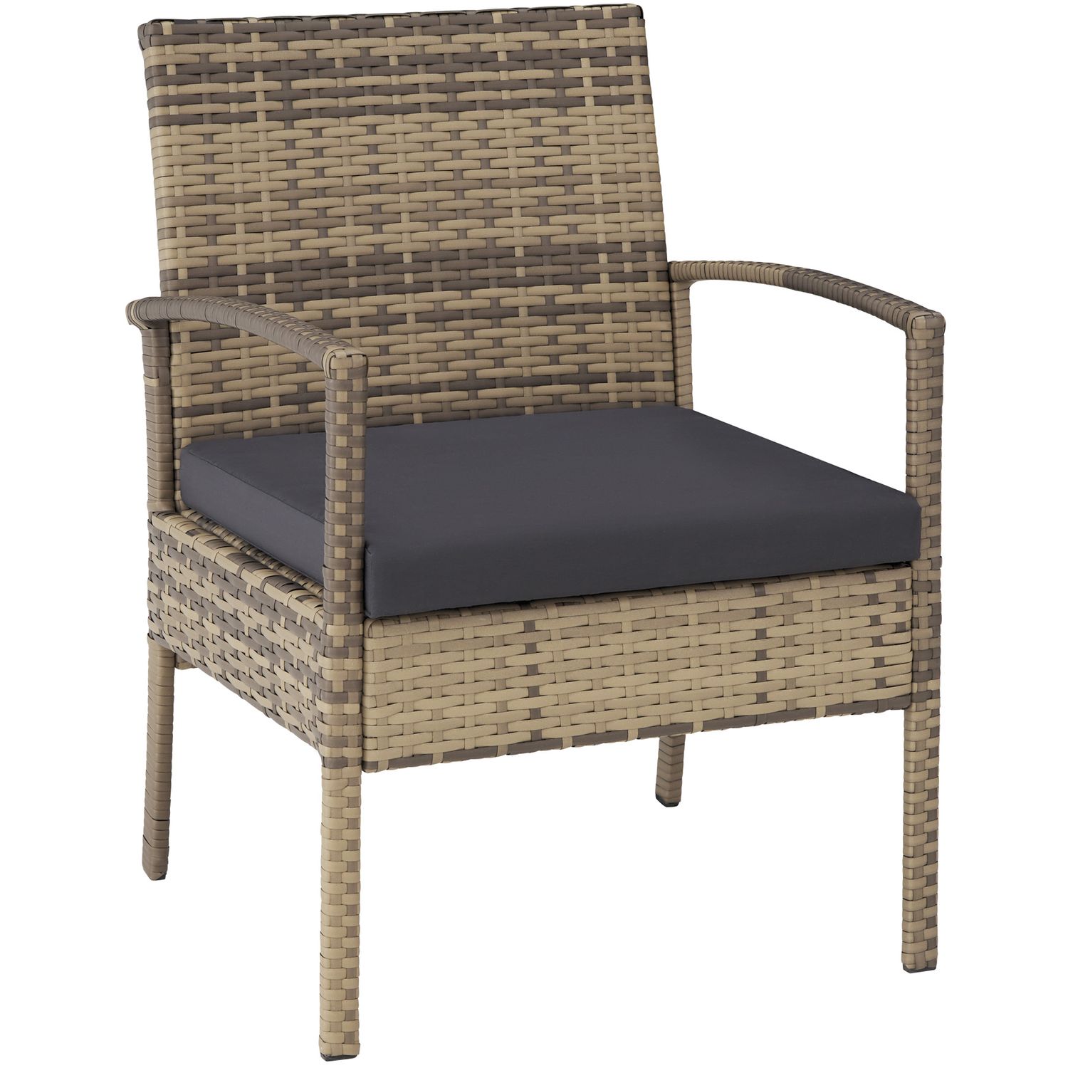 Conjunto De Ratán Esparta 3+1 - Natural