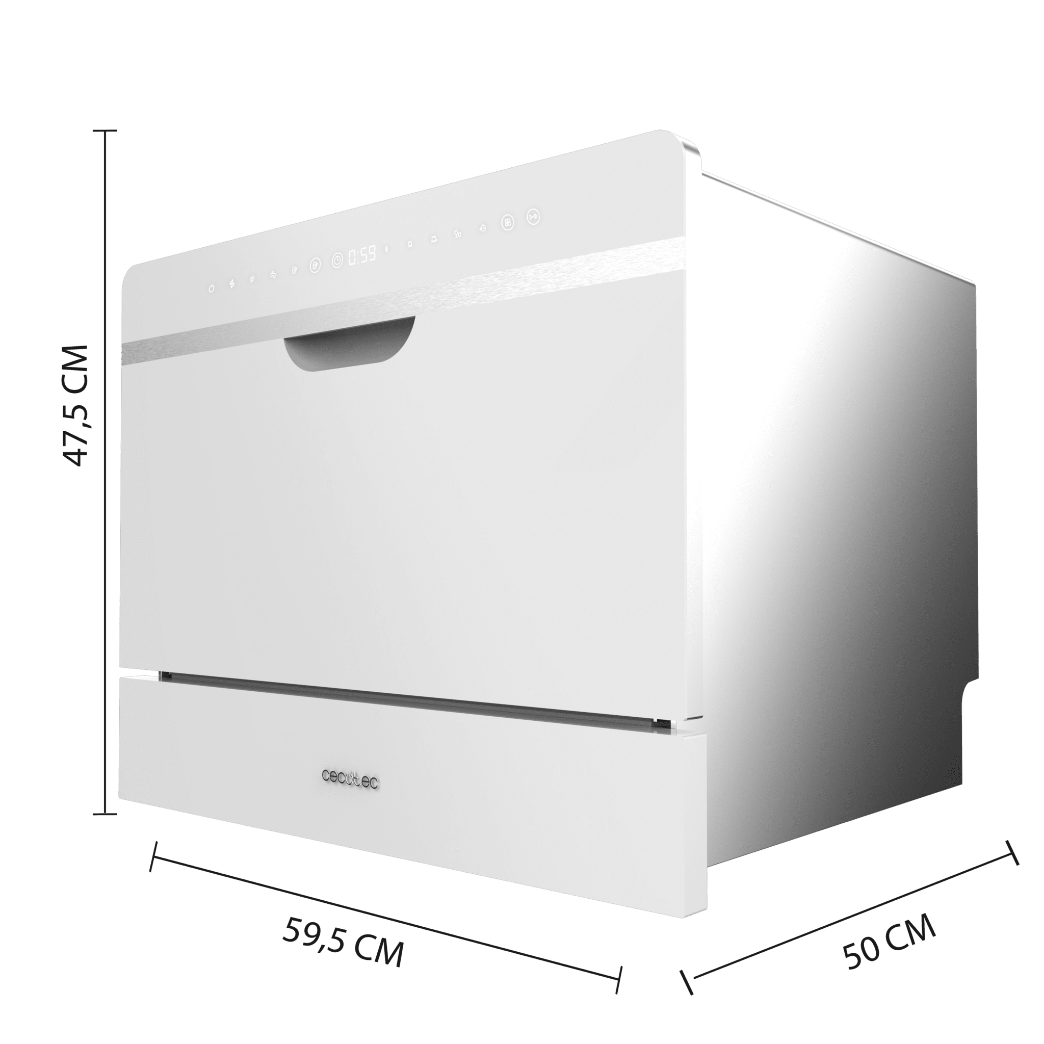 Bolero Aguazero 2500 S-BI White Glass